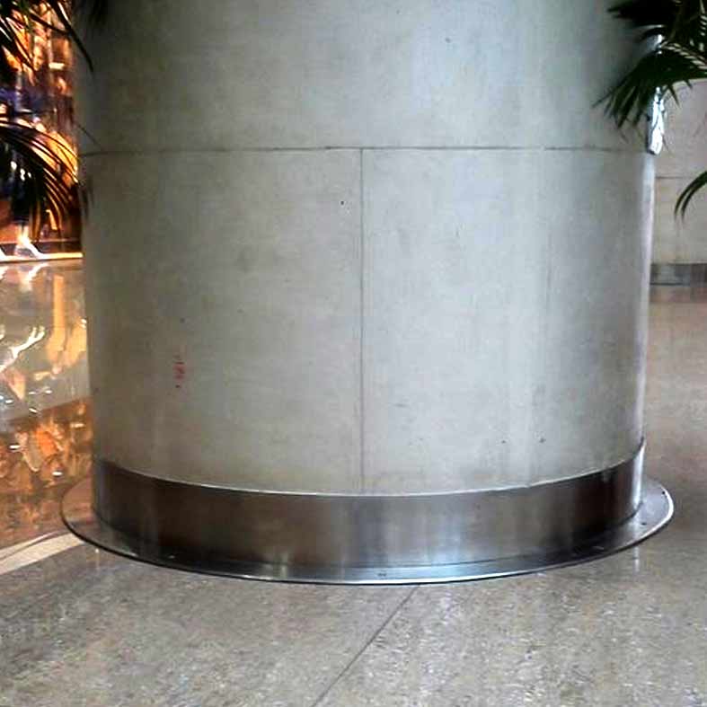 stainless steel  round skirting